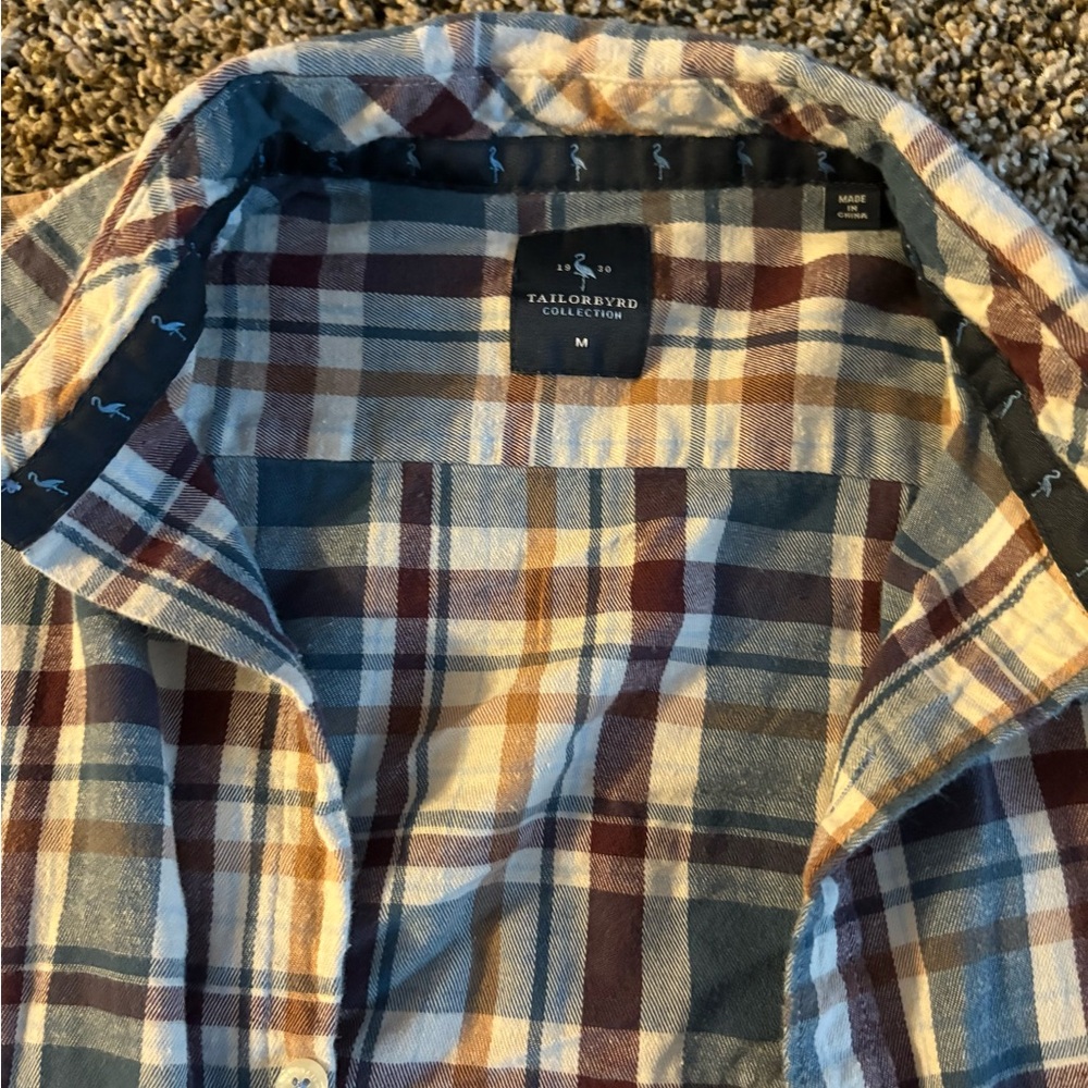 Tailorbyrd Plaid Button Up - Men’s Medium - Picture 2 of 3